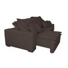 Sofá 2,92m Tecido Impermeabilizado De Linho Com Molas Cama In