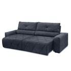 Sofá 200cm Retrátil E Reclinável 4 Lugares Houston Chumbo
