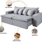 Sofá 210 Cm Retrátil Itaguaí Com Molas Bonnel 3 Lugares Velud