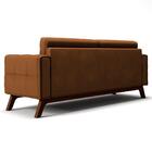 Sofá 210cm 3 Lugares Sandero Veludo Telha