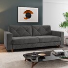 Sofá 210cm 3 Lugares Tinez M08 Veludo Grafite - Mpozenato