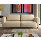 Sofá 210cm Decorativo Sala De Estar Franz Linho Bege G52 - Gr