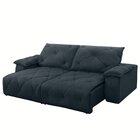 Sofá 210cm Retrátil E Reclinável 4 Lugares Texas Chumbo