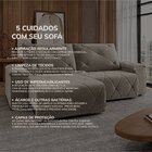 Sofá 210cm Retratil E Reclinavel 4 Lugares Texas Nevoa