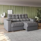 Sofá 230cm Com Porta Copos Retrátil E Reclinável Premier Sued