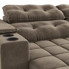 Sofá 230cm Com Porta Copos Retrátil E Reclinável Premier Velu