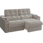 Sofá 230cm Com Porta Copos Retrátil E Reclinável Premier Velu