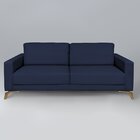 Sofá 230cm Pés Mel Henry  Azul