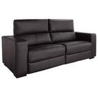 Sofá 230cm Reclinável 2 Lugares Chicago T02 Couro Preto