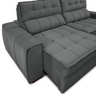 Sofá 254 Cm 3 Lugares  Retrátil Reclinável Matielo América