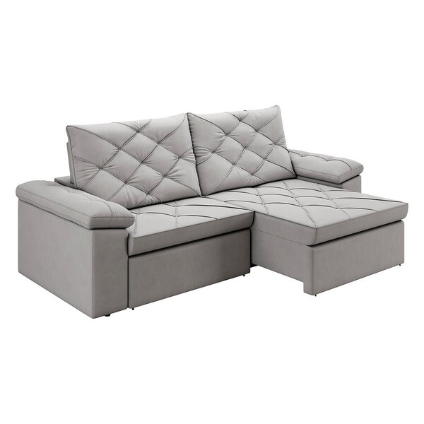 Sofá 260 Cm Besthouse Retrátil E Reclinável Aspen Plus 4 Luga