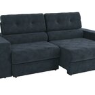Sofá 260 Cm Retrátil E Reclinável Delta Marinho