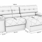 Sofá 260 Cm Retrátil E Reclinável Malta Cinza