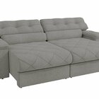 Sofá 260 Cm Retrátil E Reclinável Malta Cinza