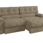 Sofá 260 Cm Retrátil E Reclinável Malta Fendi