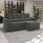 Sofá 260cm Com Porta Copos Retrátil E Reclinável Premier Velu