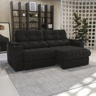 Sofá 260cm Com Porta Copos Retrátil E Reclinável Premier Velu