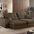 Sofá 270cm Retrátil E Reclinável Com Molas Ensacadas 5 Lugare