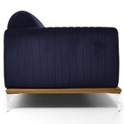 Sofá 280cm 4 Lugares Molino Veludo Marinho