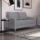 Sofá 2 Br 0,10 (2 Ass 0,55) Davos (2 Lugares. Bipartido) Cinza