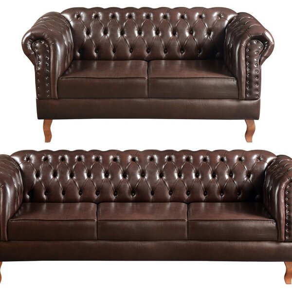 Sofá 2 E 3 Lugares Decoração Sala Recepção Retrô Dom Pedro Ca