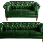 Sofá 2 E 3 Lugares Decoração Sala Recepção Retrô Dom Pedro Ve