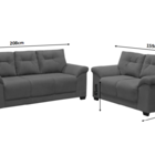 Sofá 2 E 3 Lugares Dubai Suede Cores Diversas Marrom