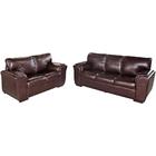 Sofá 2 E 3 Lugares Em Tecido Pu Sintético - Bom Pastor Predil