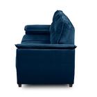 Sofá 2 E 3 Lugares Maia 1,50x2,00m Suede Azul Madelina Decor