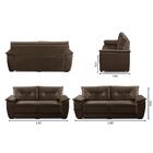 Sofá 2 E 3 Lugares Maia 1,50x2,00m Suede Marrom Madelina Decor