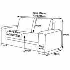 Sofá 2 E 3 Lugares Milano Couro Marrom Café - Gran Belo