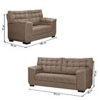 Sofa 2 E 3 Lugares Nassau Linho Bege