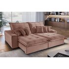 Sofá 2 E 3 Lugares Retrátil E Reclinável 230cm Noronha  Rosa