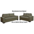 Sofá 2 E 3 Lugares Turim Couro Fendi G58 - Gran Belo