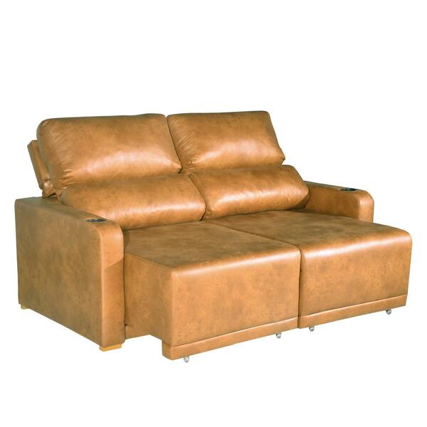 Sofá 2 Lugares 1,76m Retrátil E Reclinável Lyon Bom Pastor