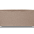 Sofá 2 Lugares 1,80 M Linho Rústico Areia Com Pés De Madeira