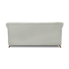 Sofá 2 Lugares 1,80 M Veludo Prata Com Pés De Madeira E 2 Alm