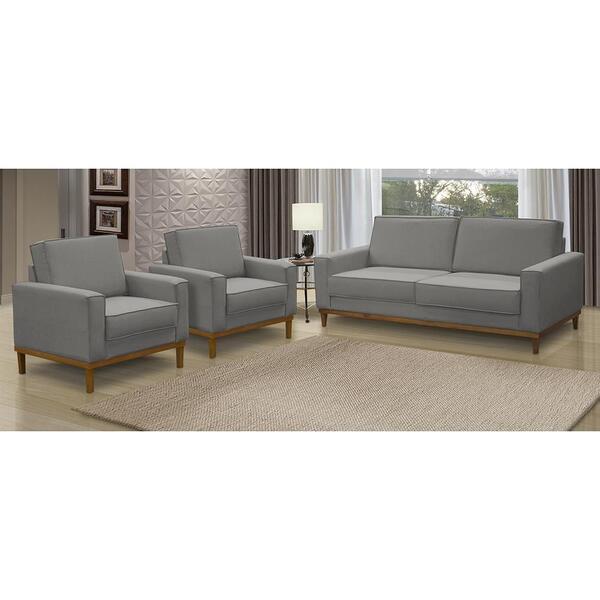 Sofá 2 Lugares 1,80m Living Gabi Linho Bege Madelina Decor