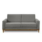 Sofá 2 Lugares 1,80m Living Lavinia Linho Cinza Adonai Estofa