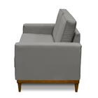 Sofá 2 Lugares 1,80m Living Lavinia Linho Cinza Adonai Estofa