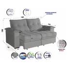 Sofá 2 Lugares 1,80m Retrátil E Reclinável Matteo Bom Pastor