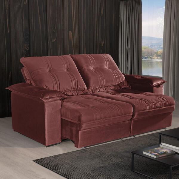 Sofá 2 Lugares 1,80m Retrátil E Reclinável Matteo Bom Pastor