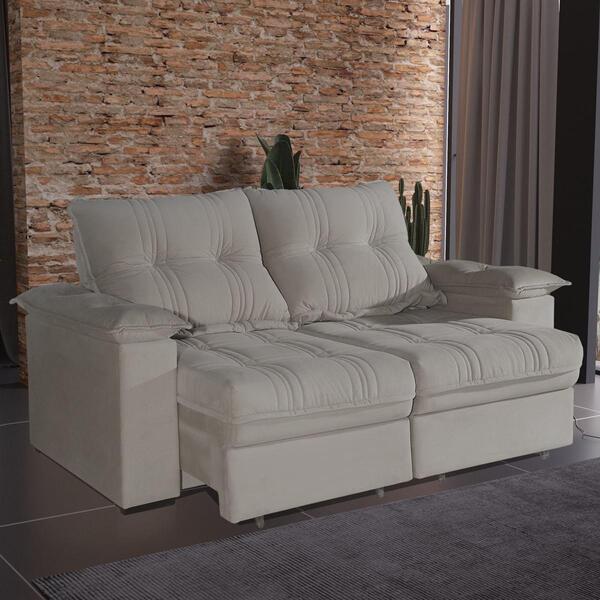 Sofá 2 Lugares 1,80m Retrátil E Reclinável Matteo Bom Pastor