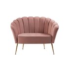 Sofá 2 Lugares 135cm Pétala  Rosa