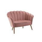 Sofá 2 Lugares 135cm Pétala  Rosa