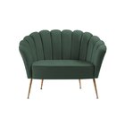 Sofá 2 Lugares 135cm Pétala  Verde