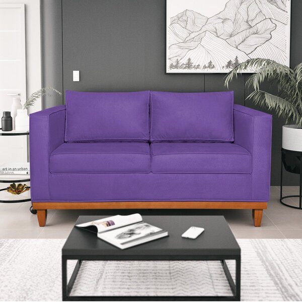 Sofá 2 Lugares 140cm Corano Esper  Roxo