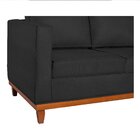 Sofá 2 Lugares 140cm Corino Preto Esper  Preto