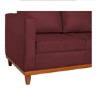 Sofá 2 Lugares 140cm Suede Esper  Bordô