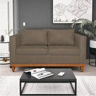 Sofá 2 Lugares 140cm Suede Esper  Marrom
